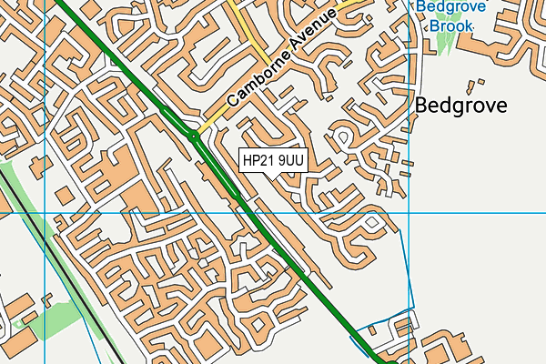 HP21 9UU map - OS VectorMap District (Ordnance Survey) HP21 9UU map - OS VectorMap District (Ordnance Survey)