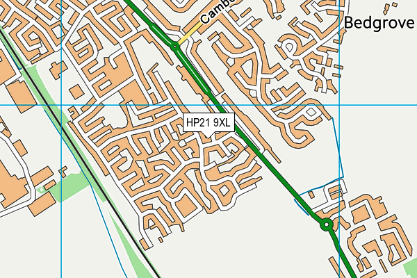 HP21 9XL map - OS VectorMap District (Ordnance Survey) HP21 9XL map - OS VectorMap District (Ordnance Survey)