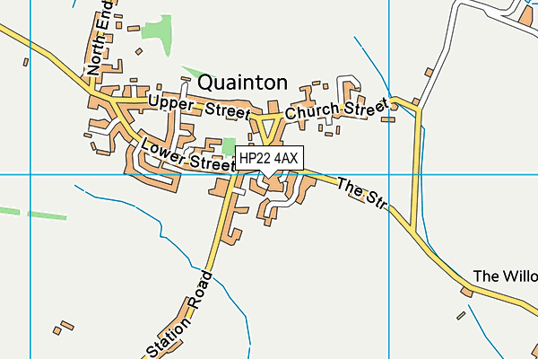 HP22 4AX map - OS VectorMap District (Ordnance Survey)