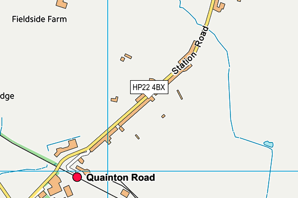 HP22 4BX map - OS VectorMap District (Ordnance Survey) HP22 4BX map - OS VectorMap District (Ordnance Survey)