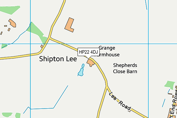 HP22 4DJ map - OS VectorMap District (Ordnance Survey)