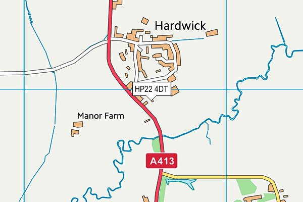 HP22 4DT map - OS VectorMap District (Ordnance Survey)