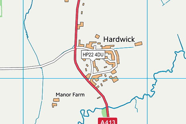 HP22 4DU map - OS VectorMap District (Ordnance Survey) HP22 4DU map - OS VectorMap District (Ordnance Survey)
