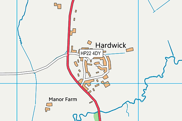 HP22 4DY map - OS VectorMap District (Ordnance Survey) HP22 4DY map - OS VectorMap District (Ordnance Survey)