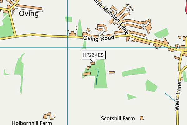 HP22 4ES map - OS VectorMap District (Ordnance Survey)