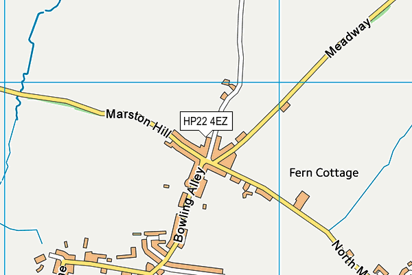 HP22 4EZ map - OS VectorMap District (Ordnance Survey) HP22 4EZ map - OS VectorMap District (Ordnance Survey)