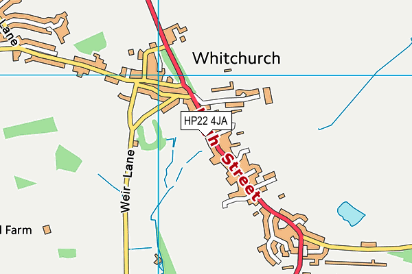 HP22 4JA map - OS VectorMap District (Ordnance Survey) HP22 4JA map - OS VectorMap District (Ordnance Survey)