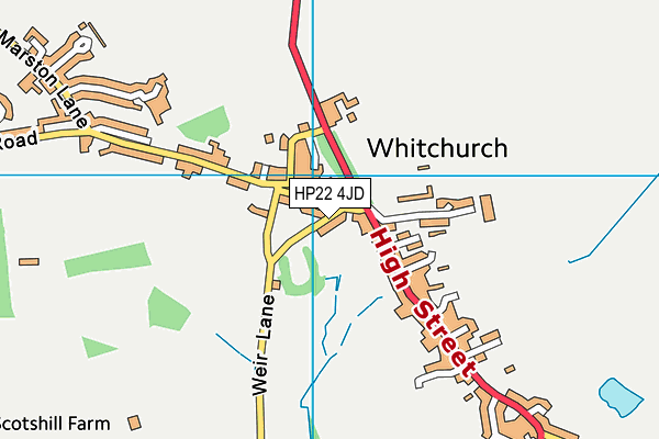 HP22 4JD map - OS VectorMap District (Ordnance Survey) HP22 4JD map - OS VectorMap District (Ordnance Survey)