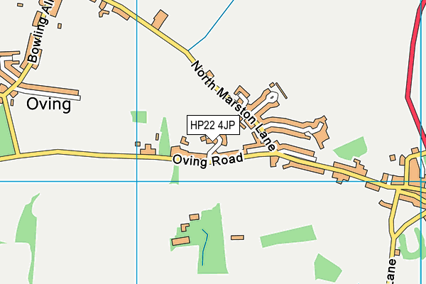 HP22 4JP map - OS VectorMap District (Ordnance Survey) HP22 4JP map - OS VectorMap District (Ordnance Survey)