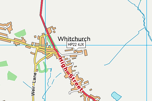 HP22 4JX map - OS VectorMap District (Ordnance Survey)
