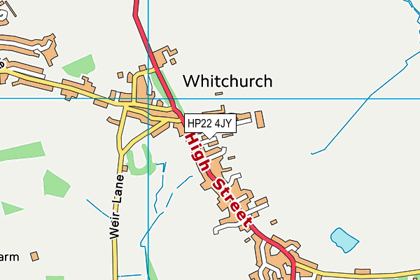 HP22 4JY map - OS VectorMap District (Ordnance Survey)