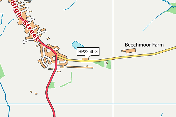 HP22 4LG map - OS VectorMap District (Ordnance Survey)