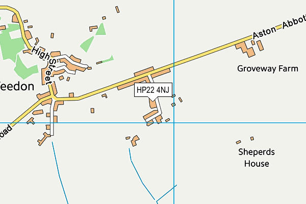 HP22 4NJ map - OS VectorMap District (Ordnance Survey) HP22 4NJ map - OS VectorMap District (Ordnance Survey)
