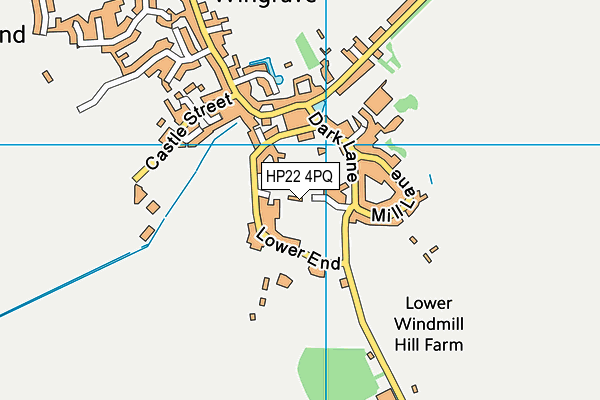 HP22 4PQ map - OS VectorMap District (Ordnance Survey)