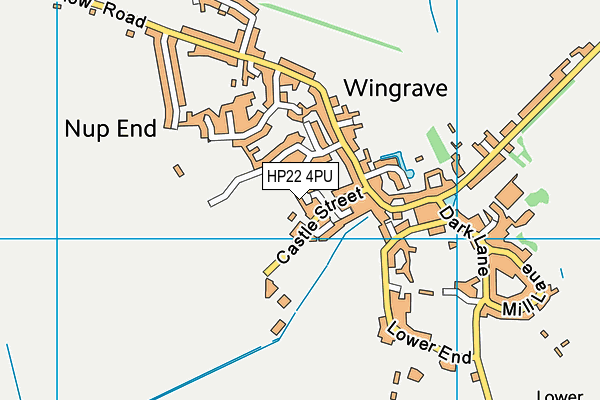 HP22 4PU map - OS VectorMap District (Ordnance Survey)