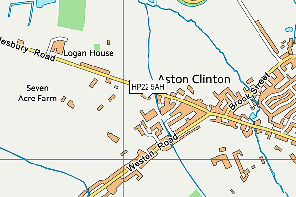 HP22 5AH map - OS VectorMap District (Ordnance Survey)