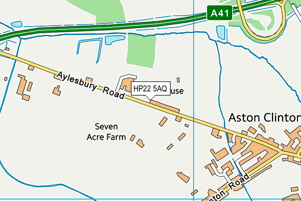 HP22 5AQ map - OS VectorMap District (Ordnance Survey)