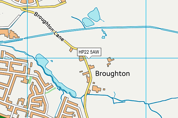 HP22 5AW map - OS VectorMap District (Ordnance Survey)