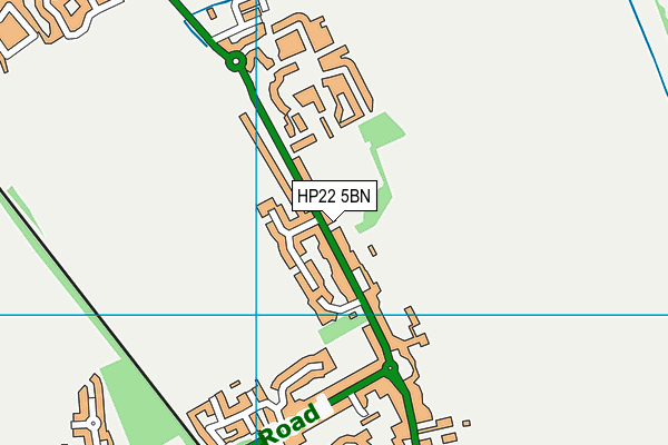 HP22 5BN map - OS VectorMap District (Ordnance Survey) HP22 5BN map - OS VectorMap District (Ordnance Survey)