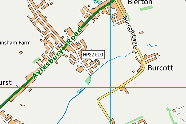 HP22 5DJ map - OS VectorMap District (Ordnance Survey)