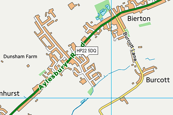 HP22 5DQ map - OS VectorMap District (Ordnance Survey)