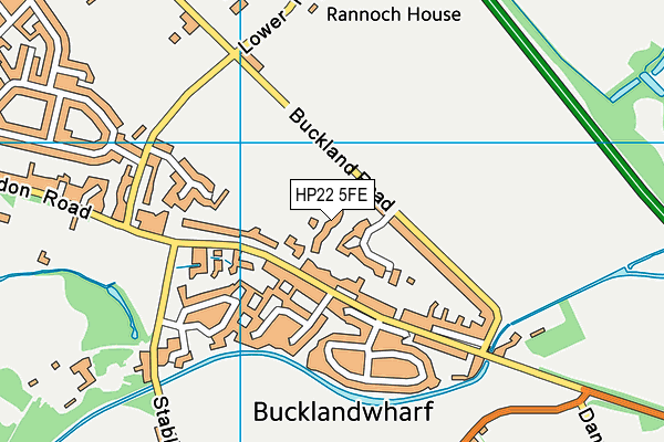 HP22 5FE map - OS VectorMap District (Ordnance Survey) HP22 5FE map - OS VectorMap District (Ordnance Survey)