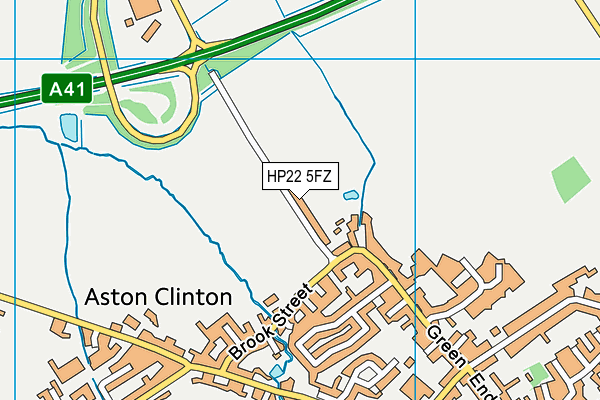 HP22 5FZ map - OS VectorMap District (Ordnance Survey)