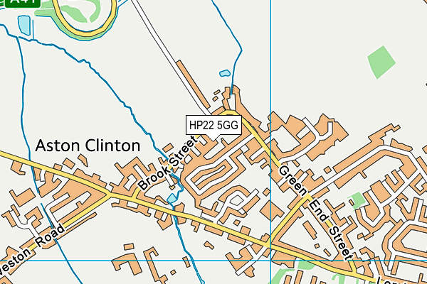HP22 5GG map - OS VectorMap District (Ordnance Survey)