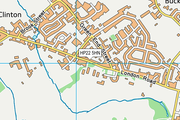 HP22 5HN map - OS VectorMap District (Ordnance Survey)