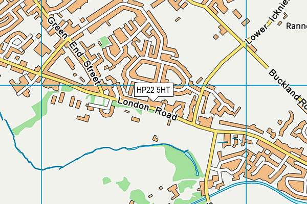 HP22 5HT map - OS VectorMap District (Ordnance Survey)