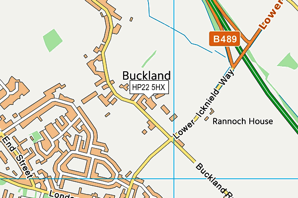 HP22 5HX map - OS VectorMap District (Ordnance Survey)