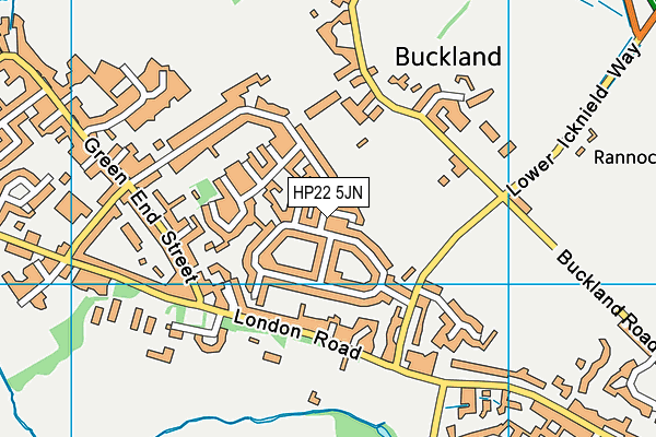 HP22 5JN map - OS VectorMap District (Ordnance Survey)