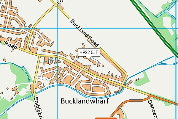 HP22 5JT map - OS VectorMap District (Ordnance Survey)