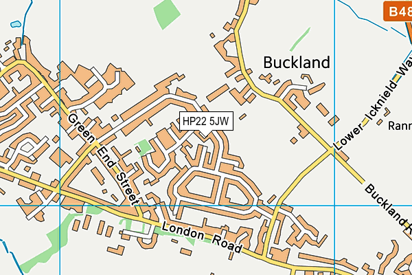 HP22 5JW map - OS VectorMap District (Ordnance Survey) HP22 5JW map - OS VectorMap District (Ordnance Survey)