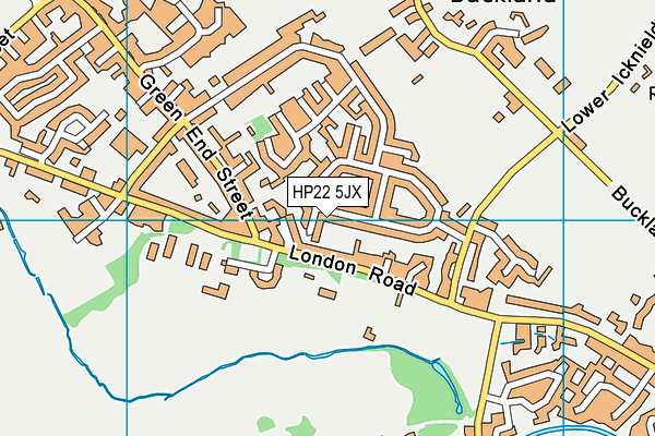 HP22 5JX map - OS VectorMap District (Ordnance Survey) HP22 5JX map - OS VectorMap District (Ordnance Survey)