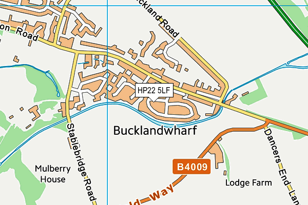 HP22 5LF map - OS VectorMap District (Ordnance Survey) HP22 5LF map - OS VectorMap District (Ordnance Survey)