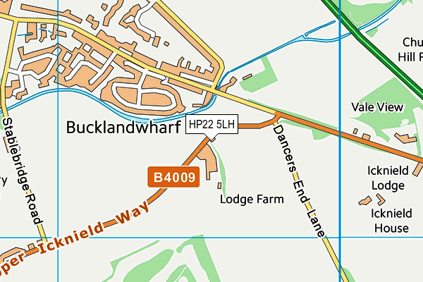 HP22 5LH map - OS VectorMap District (Ordnance Survey) HP22 5LH map - OS VectorMap District (Ordnance Survey)