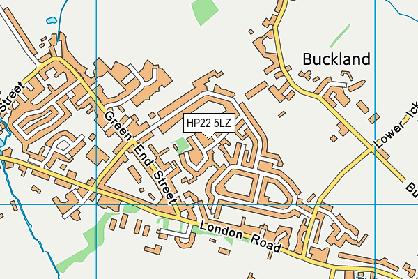 HP22 5LZ map - OS VectorMap District (Ordnance Survey) HP22 5LZ map - OS VectorMap District (Ordnance Survey)