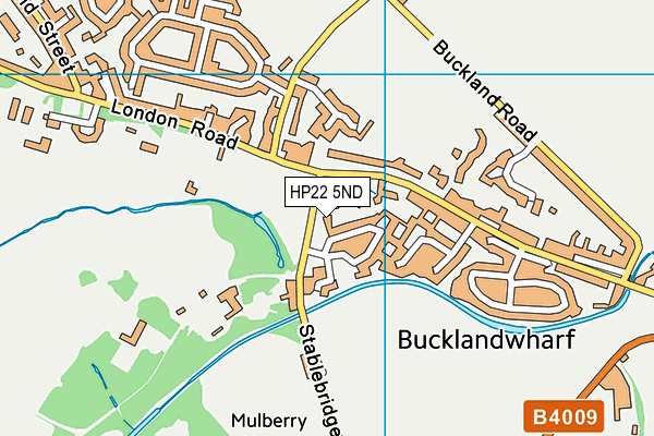 HP22 5ND map - OS VectorMap District (Ordnance Survey)