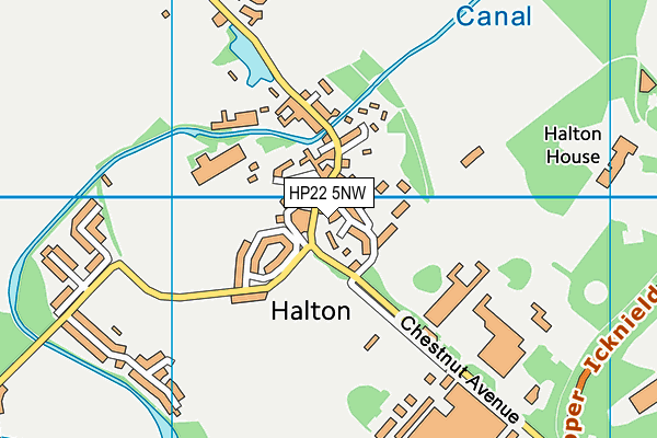 HP22 5NW map - OS VectorMap District (Ordnance Survey)