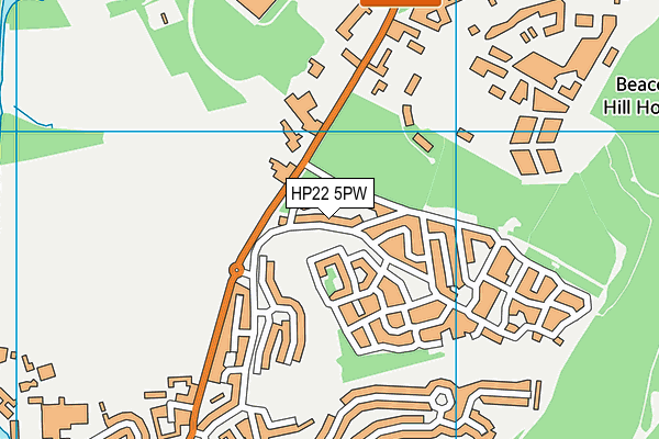 HP22 5PW map - OS VectorMap District (Ordnance Survey) HP22 5PW map - OS VectorMap District (Ordnance Survey)