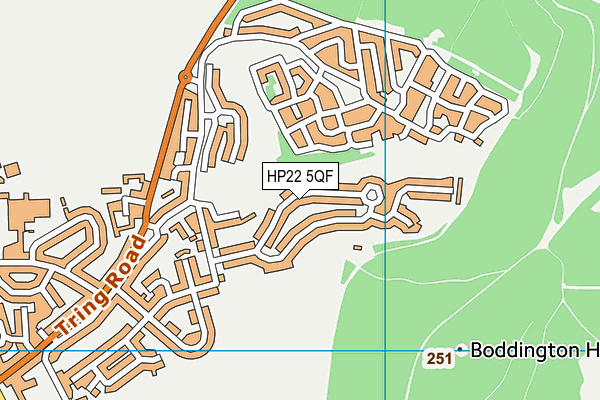 HP22 5QF map - OS VectorMap District (Ordnance Survey) HP22 5QF map - OS VectorMap District (Ordnance Survey)