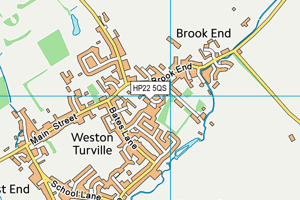 HP22 5QS map - OS VectorMap District (Ordnance Survey)