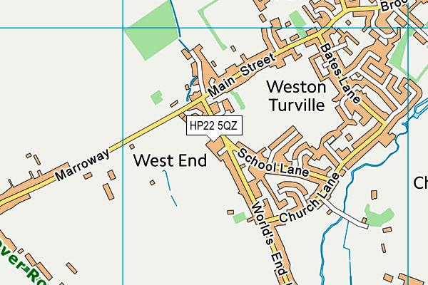 HP22 5QZ map - OS VectorMap District (Ordnance Survey) HP22 5QZ map - OS VectorMap District (Ordnance Survey)