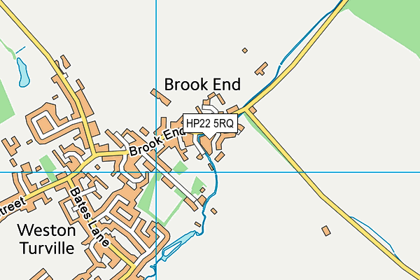 HP22 5RQ map - OS VectorMap District (Ordnance Survey)
