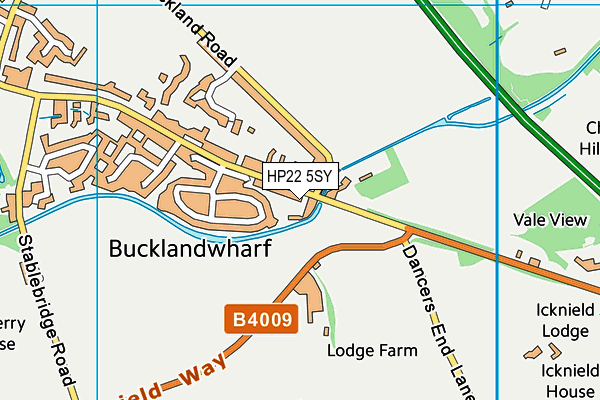 HP22 5SY map - OS VectorMap District (Ordnance Survey)