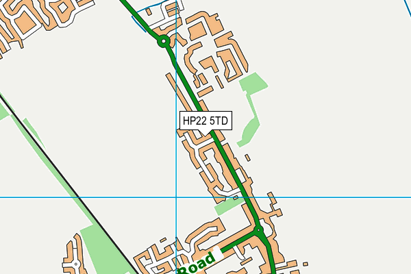 HP22 5TD map - OS VectorMap District (Ordnance Survey)