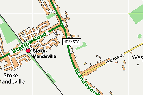 HP22 5TG map - OS VectorMap District (Ordnance Survey)