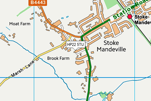 HP22 5TU map - OS VectorMap District (Ordnance Survey) HP22 5TU map - OS VectorMap District (Ordnance Survey)