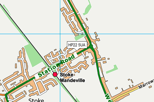 HP22 5UA map - OS VectorMap District (Ordnance Survey)